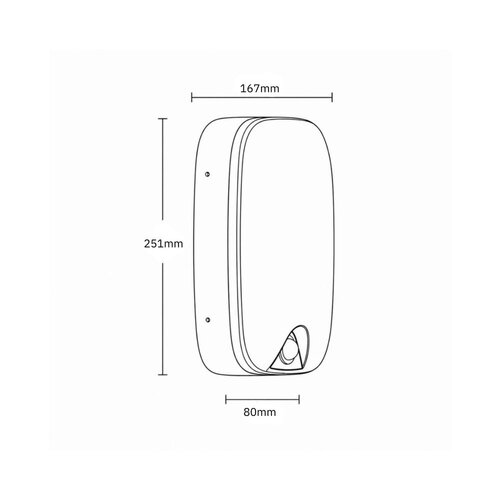 Tronix Wandlamp | 251*167mm | 7W | IP65 | 2700-3000K | PIR sensor