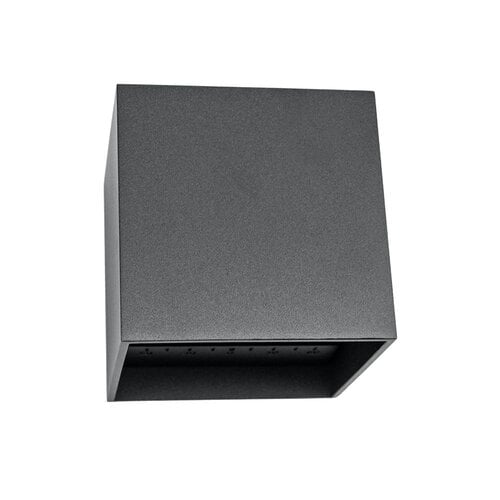 Tronix Wandlamp | kubus 10x10x10cm | RAL7016 | 6W | 3000K | dimbaar