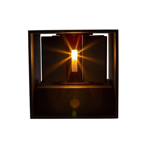 Tronix Wandlamp | kubus 10x10x10cm | RAL7016 | 6W | 2700K | dimbaar