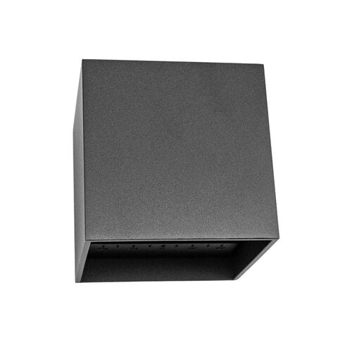Tronix Wandlamp | kubus 10x10x10cm | zwart | 6W | 2300K | dimbaar