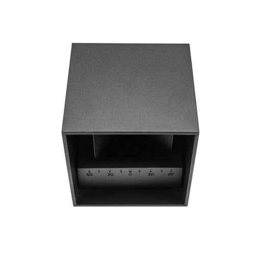 Tronix Wandlamp | kubus 10x10x10cm | zwart | 6W | 2300K | dimbaar