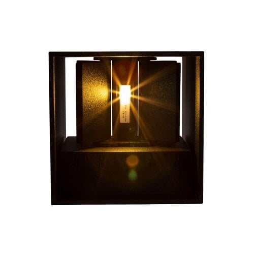 Tronix Wandlamp | kubus 10x10x10cm | zwart | 6W | 2300K | dimbaar