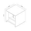 Tronix Wandlamp || kubus 10x10x10cm | wit | 6W | 2300K | dimbaar