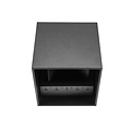 Tronix Wandlamp | kubus 10x10x10cm | zwart | 6W | 2700K | dimbaar
