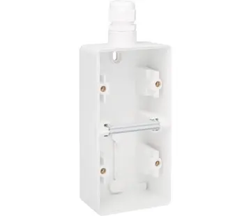 Niko Hydro Aufputz-Gehäuse 2-fach vertikal mit 1x M20-ingang weiß (701-84251)