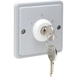 Niko Hydro Schlüsselschalter 10 A mit Schraubklemmen grau (700-38700)