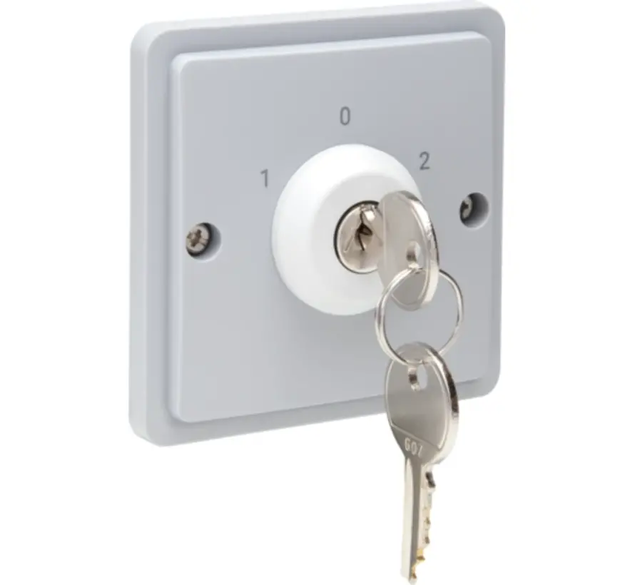 Hydro Schlüsselschalter 10 A mit Schraubklemmen grau (700-38700)