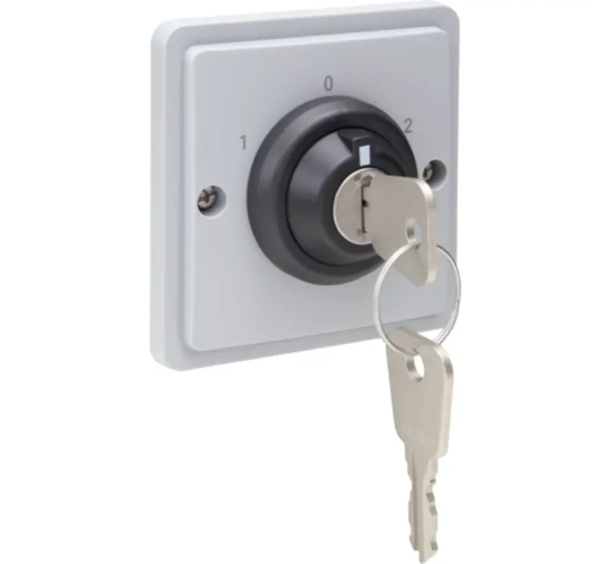 Hydro Schlüsselschalter 16 A mit Schraubklemmen grau (700-38800)