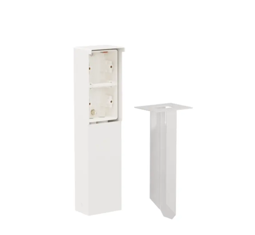 Hydro Anschlusssäule mit Bodenspieß für zwei Niko Hydro-Funktionen weiß (701-36820)