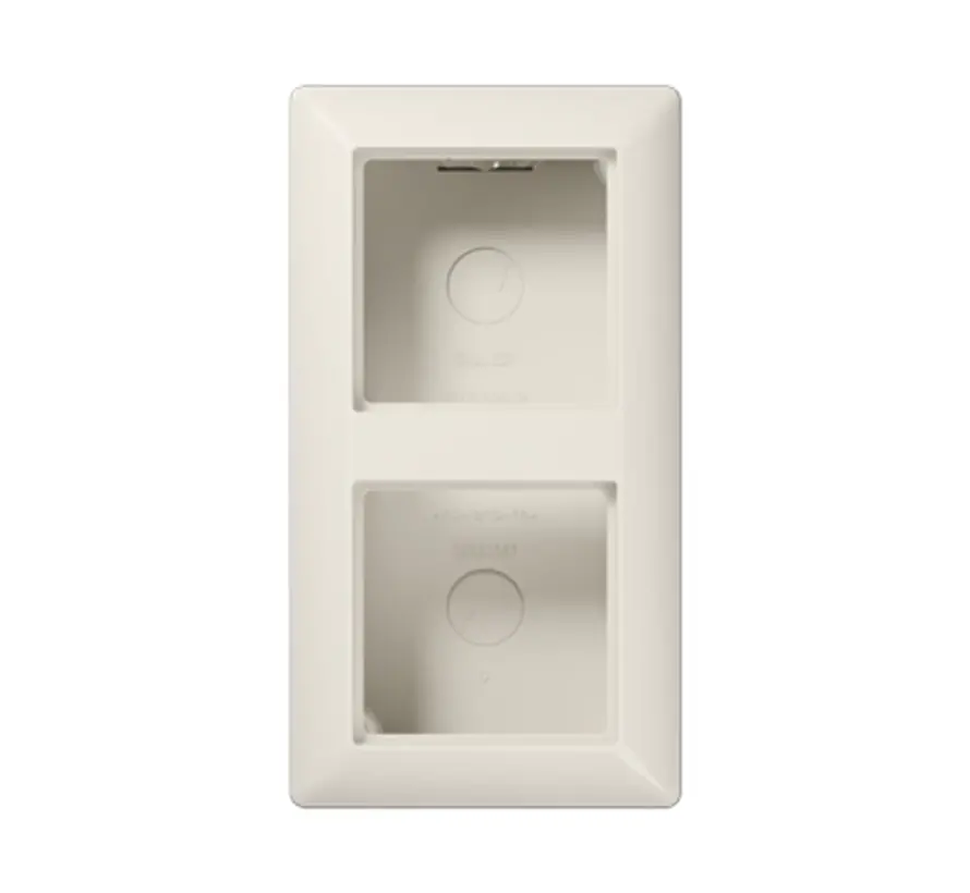 Aufputz-Gehäuse 2-fach AS500 creme (AS 582 A W)