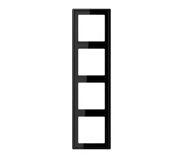 JUNG Abdeckrahmen 4-fach LS990 schwarz glänzend (LS 984 SW)