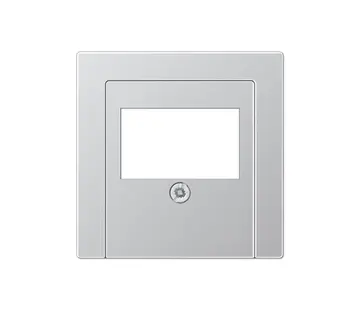 JUNG Zentralplatte USB/Lautsprecher A-range aluminium (A 569 PLT AL)