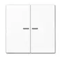Wippe 2-fach Kontrollfenster LS990 alpinweiß (LS 995 KO5 WW)