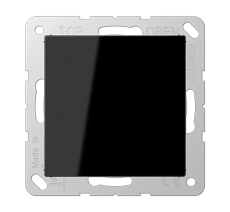 Zentralplatte Blindabdeckung mit Tragplatte A-range schwarz (A 594-0 SW)