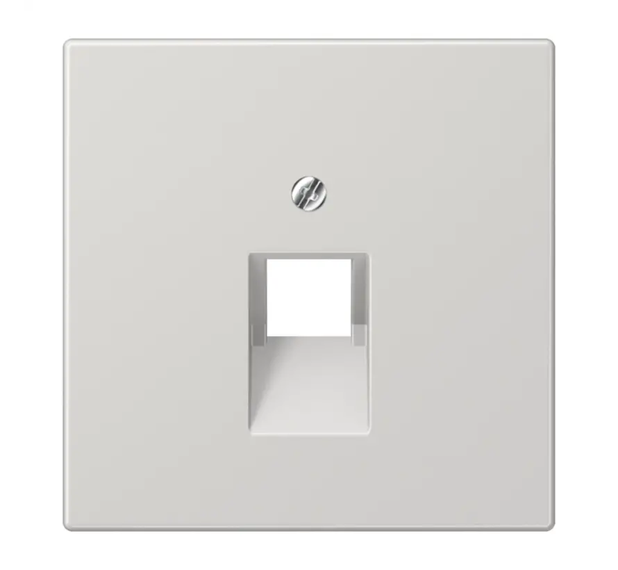 Zentralplatte 1-fach für RJ45 Netzwerk-Anschlussdose LS990 hellgrau (LS 969-1 UA LG)