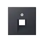Zentralplatte 1-fach für RJ45 Netzwerk-Anschlussdose A-range anthrazit matt (A 569-1 BFPLUA ANM)