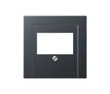 JUNG Zentralplatte USB/Lautsprecher A-range anthrazit matt (A 569 BFPLT ANM)