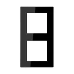 JUNG Abdeckrahmen 2-fach A550 schwarz glänzend (A 5582 BF SW)