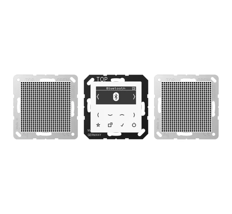 Smart Radio DAB+ Bluetooth Set mit zwei Lautsprechern A-range alpinweiß (DAB A2 BT WW)