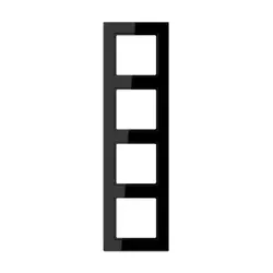 JUNG Abdeckrahmen 4-fach A550 schwarz glänzend (A 5584 BF SW)