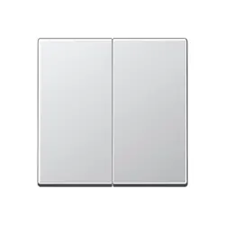 JUNG Dimmerbedienaufsatz Tastdimmer 2-fach A-range aluminium (A 1702 AL)