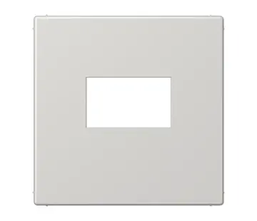 JUNG Zentralplatte Klick-Bestätigung für USB-Ladestation LS990 Licht grau (LS 1969 USB LG)