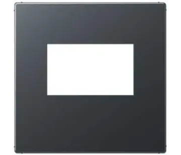 JUNG Zentralplatte USB Klick-Bestätigung A-range anthrazit (A 1569 USB ANM)