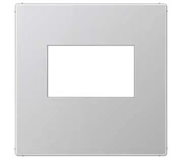 JUNG Zentralplatte Klick-Bestätigung für USB-Ladestation A-range aluminium (A 1569 USB AL)
