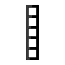 JUNG Abdeckrahmen 5-fach A550 schwarz (A 5585 BF SW)