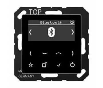 JUNG Smart Radio DAB+ Bluetooth ohne Lautsprecher A-range schwarz (DAB A BT SW)