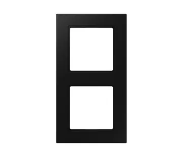 JUNG Abdeckrahmen 2-fach A550 graphitschwarz matt (A 5582 BF SWM)