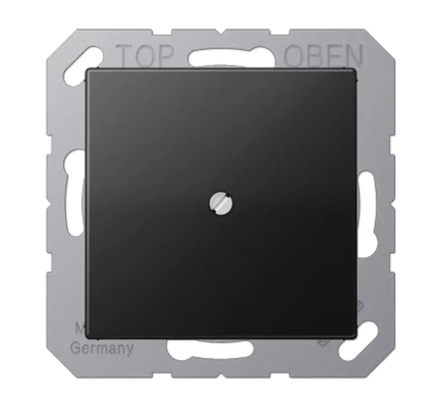 Zentralplatte Leitungsauslass A-range graphitschwarz matt (A 590 BFA SWM)