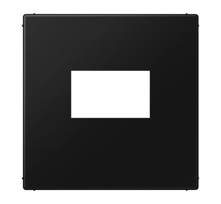 Zentralplatte Klick-Bestätigung für USB-Ladestation LS990 graphitschwarz matt (LS 1969 USB SWM)