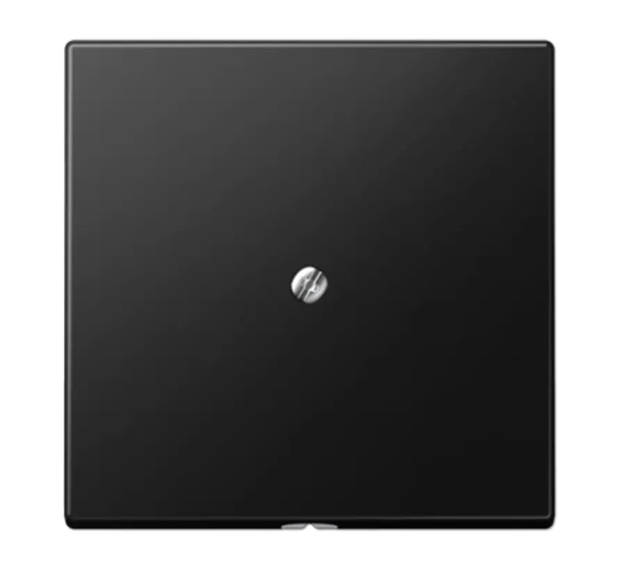 Zentralplatte Leitungsauslass mit Tragring LS990 graphitschwarz matt (LS 990 A SWM)