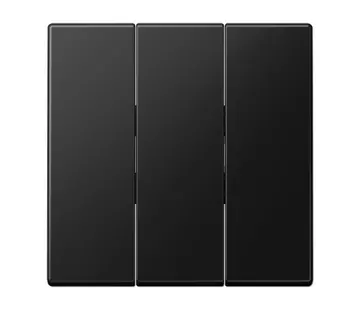 JUNG Wippe 3-fach LS990 graphitschwarz matt (LS 993 BF SWM)