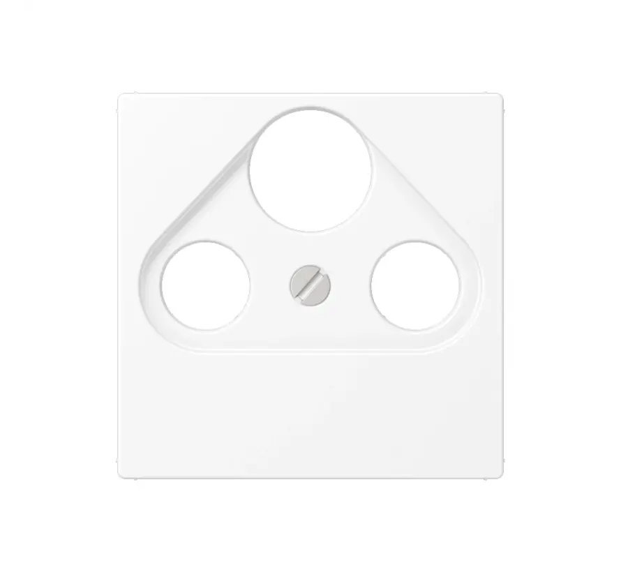 Zentralplatte Sat/BK-Dosen A-range schneeweiß matt (A 561 BFPLSAT WWM)