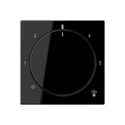 JUNG Abdeckung für Thermostat A-range schwarz glänzend (A 1749 BF SW)
