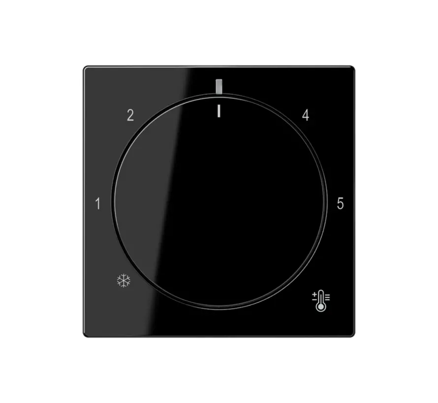 Abdeckung für Thermostat A-range schwarz glänzend (A 1749 BF SW)