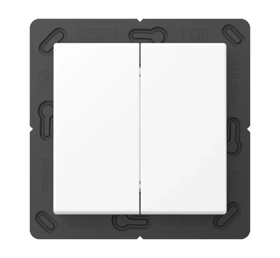 Bluetooth Low Energy Funk-Wandsender 4-Kanalig A-range schneeweiß matt (BLE A 595 WWM)