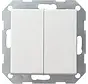 Tastschalter Serienschalter System 55 weiß glänzend (012503)