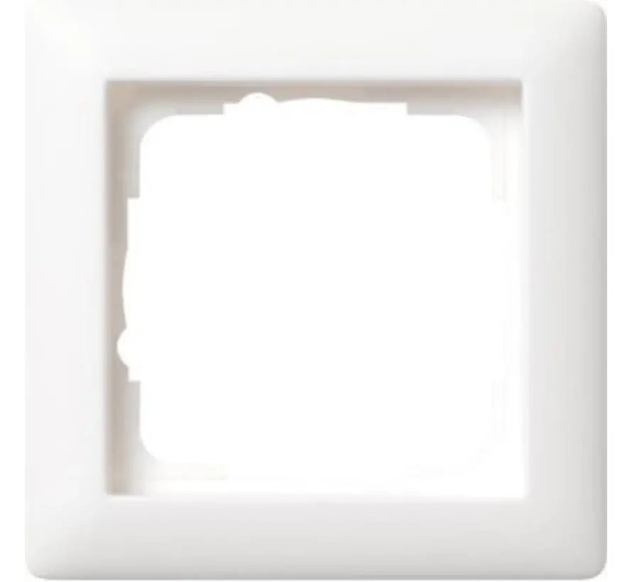 Abdeckrahmen 1-fach Standard 55 weiß matt (021104)