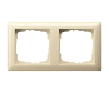 Gira Abdeckrahmen 2fach Standard 55 creme glänzend (021201)