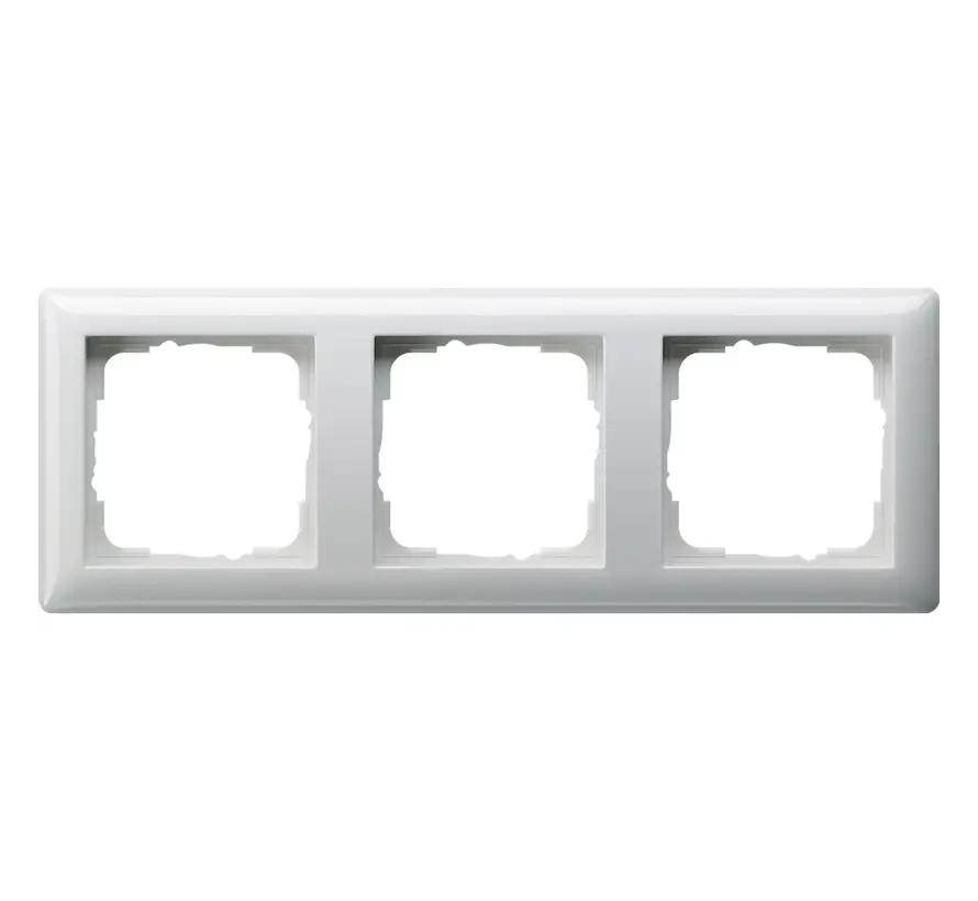 Abdeckrahmen 3fach Standard 55 weiß glänzend (021303)