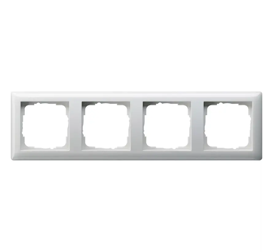 Abdeckrahmen 4fach Standard 55 weiß glänzend (021403)