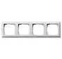Abdeckrahmen 4fach Standard 55 weiß matt (021404)