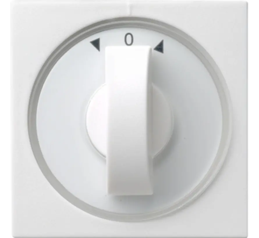 Drehbedienaufsatz Jalousie- und Zeitschalter System 55 weiß glänzend (066603)