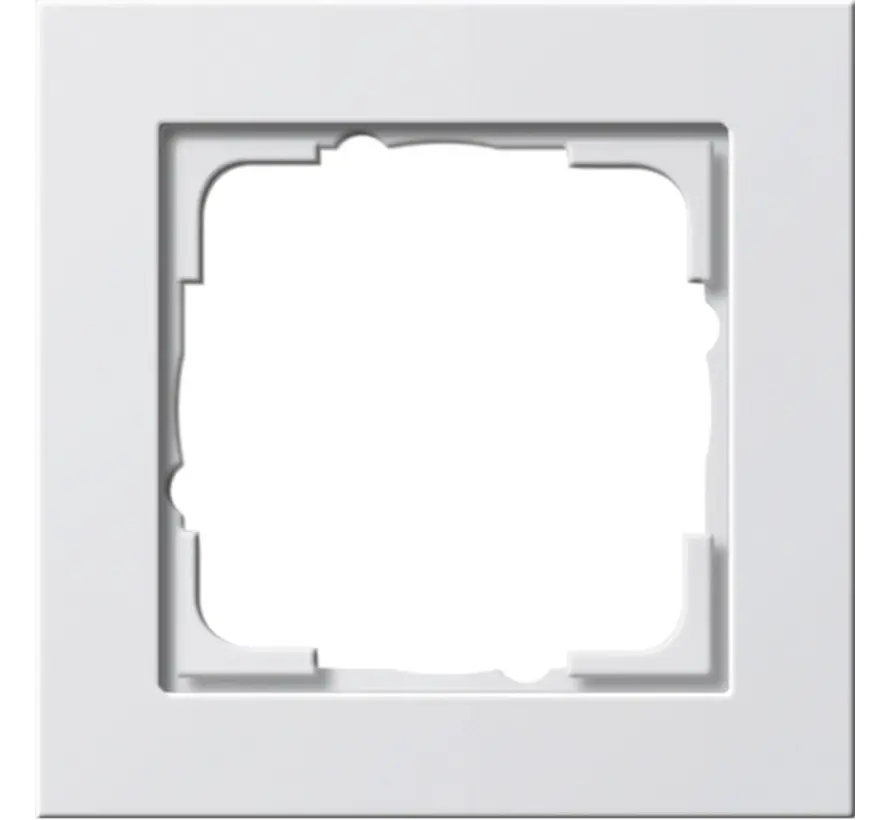 Abdeckrahmen 1-fach E2 weiß matt (021122)