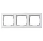 Abdeckrahmen 3fach E2 weiß matt (021322)