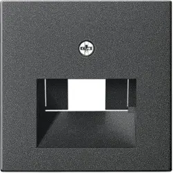 Gira Zentralplatte für RJ45-Anschlussdose 1- und 2-fach System 55 anthrazit matt (027028)
