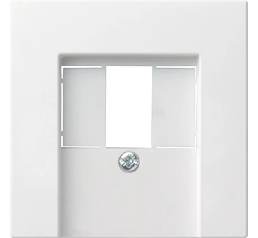 Abdeckung für TAE und USB System 55 weiß glänzend (027603)
